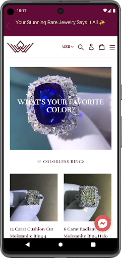 Android application Leyloon Jewelry screenshort