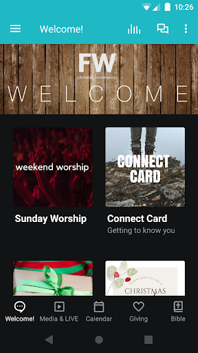 Android application Fresh Wind Christian Community screenshort
