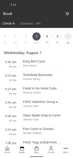 Cycle Life Studio Screen 2
