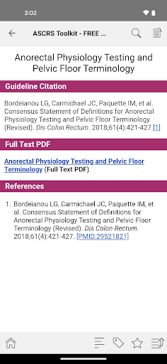 Screenshot of ASCRS U: Colorectal Surgery