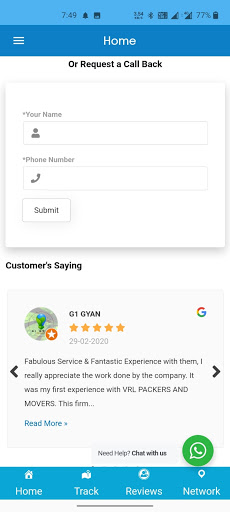 VRL Cargo Packers Movers