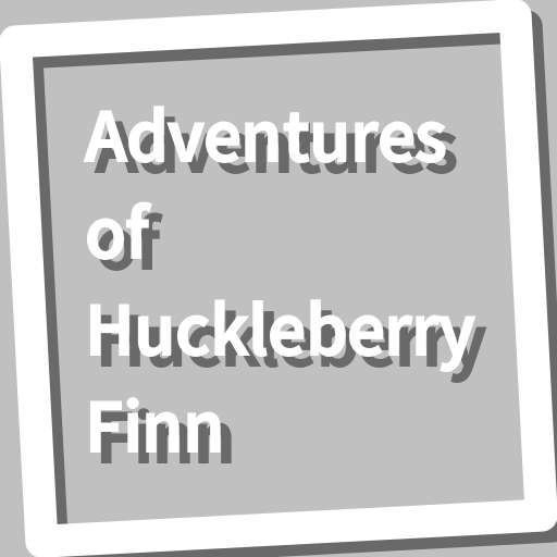 Book, Adventures of Huckleberr logo