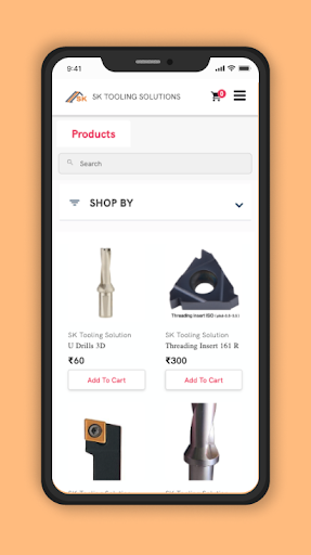 Android application SK Tooling Solutions screenshort