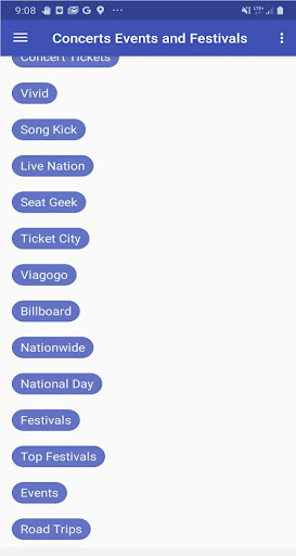 Concerts Events and Festivals