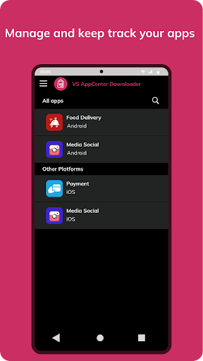Android application AppCenter Downloader screenshort