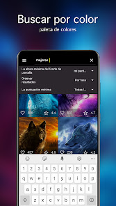 Captura de Pantalla 3 Fondos de pantalla con lobos android