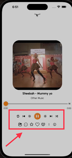 Android application MUZIC screenshort