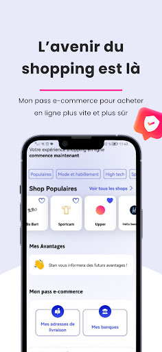 Android application Stan App : mon pass e-shopping screenshort