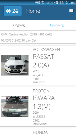 PAH AutoAuction Screen 2