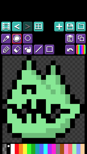 Simple Pixel Art Drawing 8-bit Screen 3