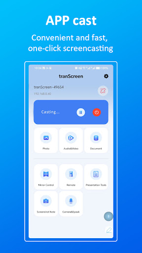 Android application tranScreen screenshort