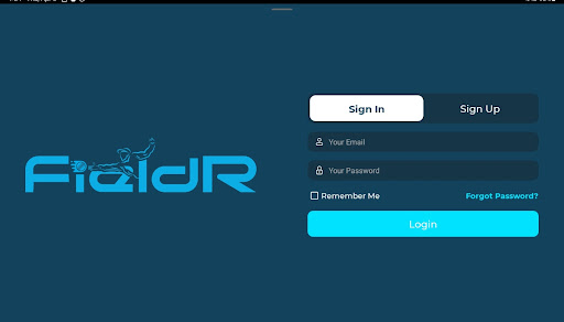 Android application FieldR screenshort