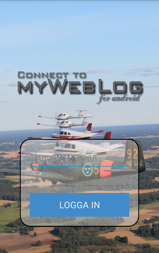 Android application Connect to myWebLog screenshort