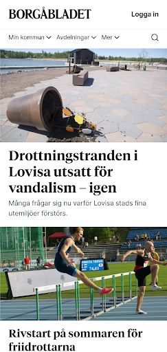 Android application ÖN Nyheter screenshort