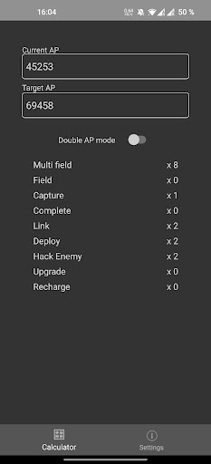 ExactAP for Ingress Screen 2