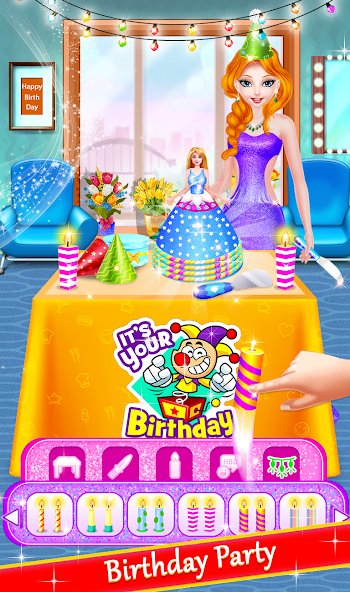 ulang tahun salon pihak kue putri 1.0.8 APK + Mod (Unlimited money) untuk android