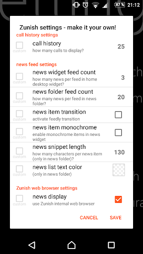 Zunish - LL Template Screen 2