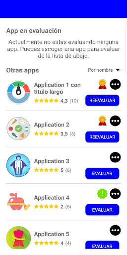 EvalApps Screen 2