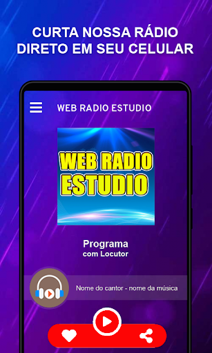 Android application WEB RADIO ESTUDIO screenshort