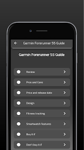Garmin Forerunner 55 Guide 1 APK + Mod (Unlimited money) إلى عن على ذكري المظهر
