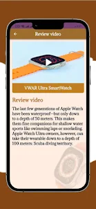 VWAR Ultra SmartWatch help