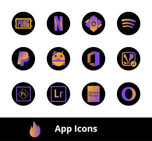 Blazing Icon Pack Screen 3