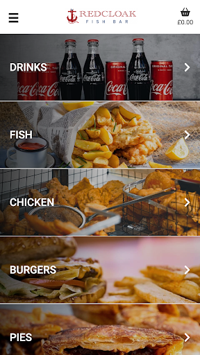 Android application The Red Cloak Fish Bar screenshort