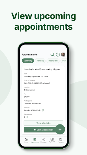 Davis Behavioral Health App Screen 3