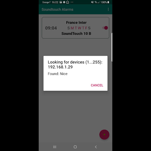 Android application Bose Soundtouch Alarm screenshort