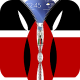 Kenya flag zipper Lock Screen icon