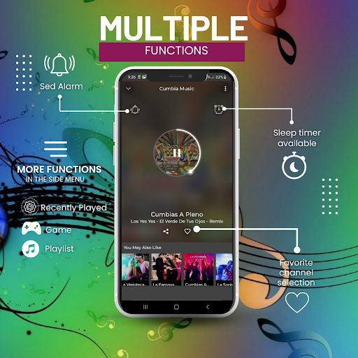Screenshot of Latino Music - Cumbias