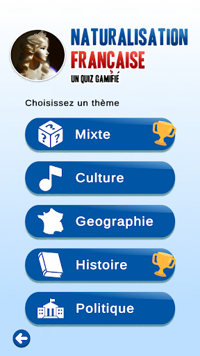 Android application Quiz Naturalisation Française screenshort