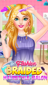 Braided Hair Salon Girls Games  screenshots 1