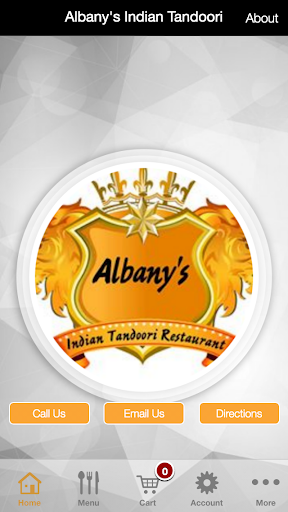 Android application Albany's Indian Tandoori screenshort