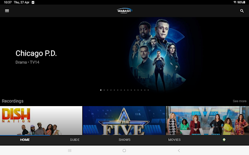 Screenshot of Wabash Streaming