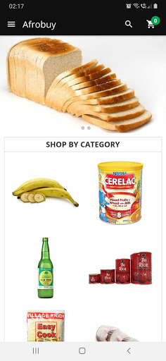 Android application Afrobuy screenshort