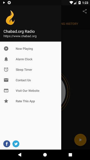 Screenshot of Chabad.org Radio