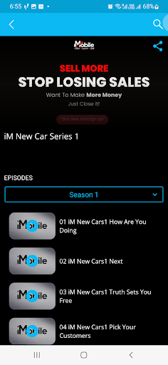 Android application iMobile Training screenshort