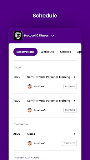 Protocol10 Fitness Screen 3