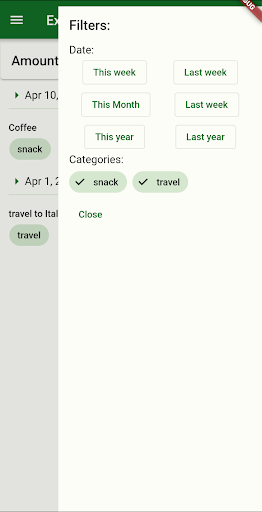 Monthly Spending Plan Screen 2