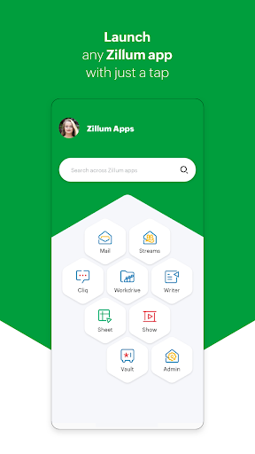 Android application Zillum - Family cloud by Zoho screenshort