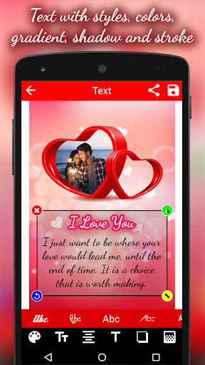 Love Cards - Photo Frames Screen 2