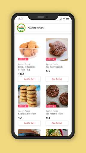 Aadhini Foods Screen 2