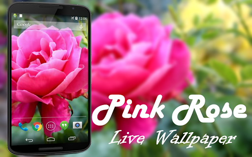 Android application Pink Rose Video Live Wallpaper screenshort