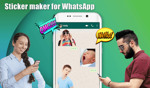 Android application Sticker Maker - animated stick screenshort