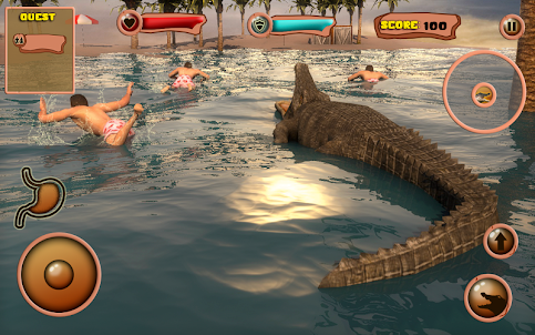 Krokodil-Angriffs simulator