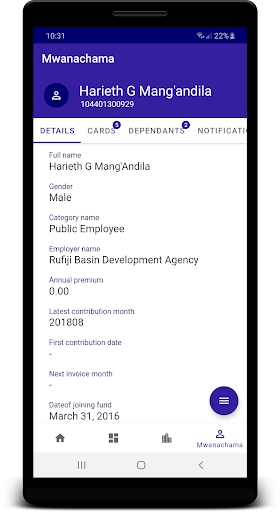 NHIF Tanzania Screen 2