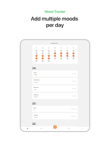 Screenshot of Mood Tracker & Reflect - Luci