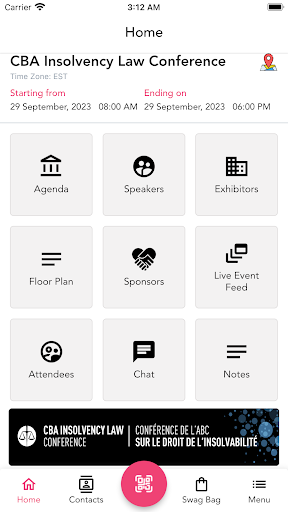 CBA - Conference App Screen 3