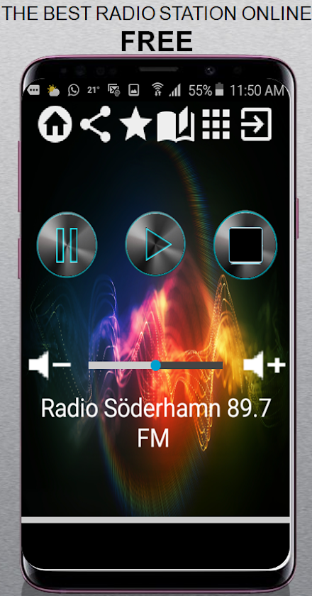 SV Radio Söderhamn 89.7 FM App Screen 1